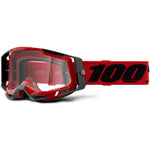 100% Racecraft 2 Clear Motocross Goggles