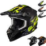 Black Gravel Track Motocross Helmet & Peak