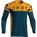 Thor Prime Rival 2023 Motocross Jersey & Pants Teal Yellow Kit