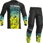 Thor Sector Atlas 2023 Motocross Jersey & Pants Black Teal Kit