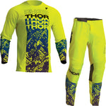 Thor Sector Atlas 2023 Youth Motocross Jersey & Pants Acid Blue Kit