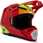 Fox Racing 2024 Youth V1 Ballast Fluo Red Motocross Helmet