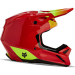 Fox Racing 2024 Youth V1 Ballast Fluo Red Motocross Helmet