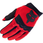 Fox Racing 2024 Youth Dirtpaw Fluo Red Motocross Gloves