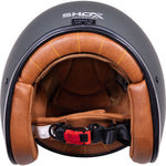 Shox Classic Solid Open Face ECE R22.06 Motorcycle Helmet