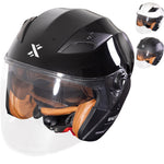 Shox Defender Solid Open Face ECE R22.06 Motorcycle Helmet