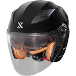 Shox Defender Solid Open Face ECE R22.06 Motorcycle Helmet