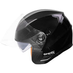 Shox Defender Solid Open Face ECE R22.06 Motorcycle Helmet