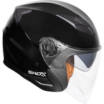 Shox Defender Solid Open Face ECE R22.06 Motorcycle Helmet