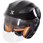 Shox Defender Solid Open Face ECE R22.06 Motorcycle Helmet