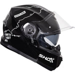 Shox Destination Route Flip Front ECE R22.06 Motorcycle Helmet