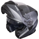 Shox Destination Carbon Flip Front ECE R22.06 Motorcycle Helmet