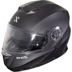 Shox Destination Solid Flip Front ECE R22.06 Motorcycle Helmet