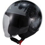 Shox Interceptor Rust Open Face Motorcycle Helmet