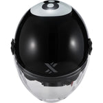 Shox Interceptor 8 Ball Open Face Motorcycle Helmet