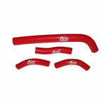 KSX Radiator Hose Kit - Honda CRF250L 2012-13, CRF250R & CRF250X 2010-13 - Red