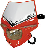 UFO Stealth 12V Headlight With LED Side Lights - Red