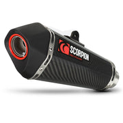 Scorpion Serket Taper Carbon Oval Exhaust - Kawasaki Versys 650 Full System 2015-Current