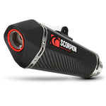 Scorpion Serket Taper Carbon Oval Exhaust - Ducati Scrambler 800 2015 - 2021