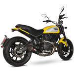 Scorpion Serket Taper Carbon Oval Exhaust - Ducati Scrambler 800 2015 - 2021