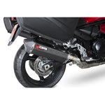 Scorpion Serket Parallel Stainless Oval Exhaust - Suzuki GSX 1250 FA 2009 - 2016