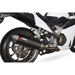 Scorpion Serket Parallel Carbon Oval Exhaust - Honda VFR 800F 2014 - 2016