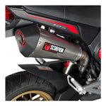 Scorpion Serket Taper Satin Titanium Oval Exhaust - Honda MSX 125 2013 - 2015