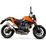 Scorpion Serket Parallel Stainless Oval Exhaust - KTM Duke 690 2012 - 2016