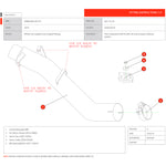 Scorpion De-Cat Pipe with Brackets Kawasaki Ninja ZX10R 2016 - 2019
