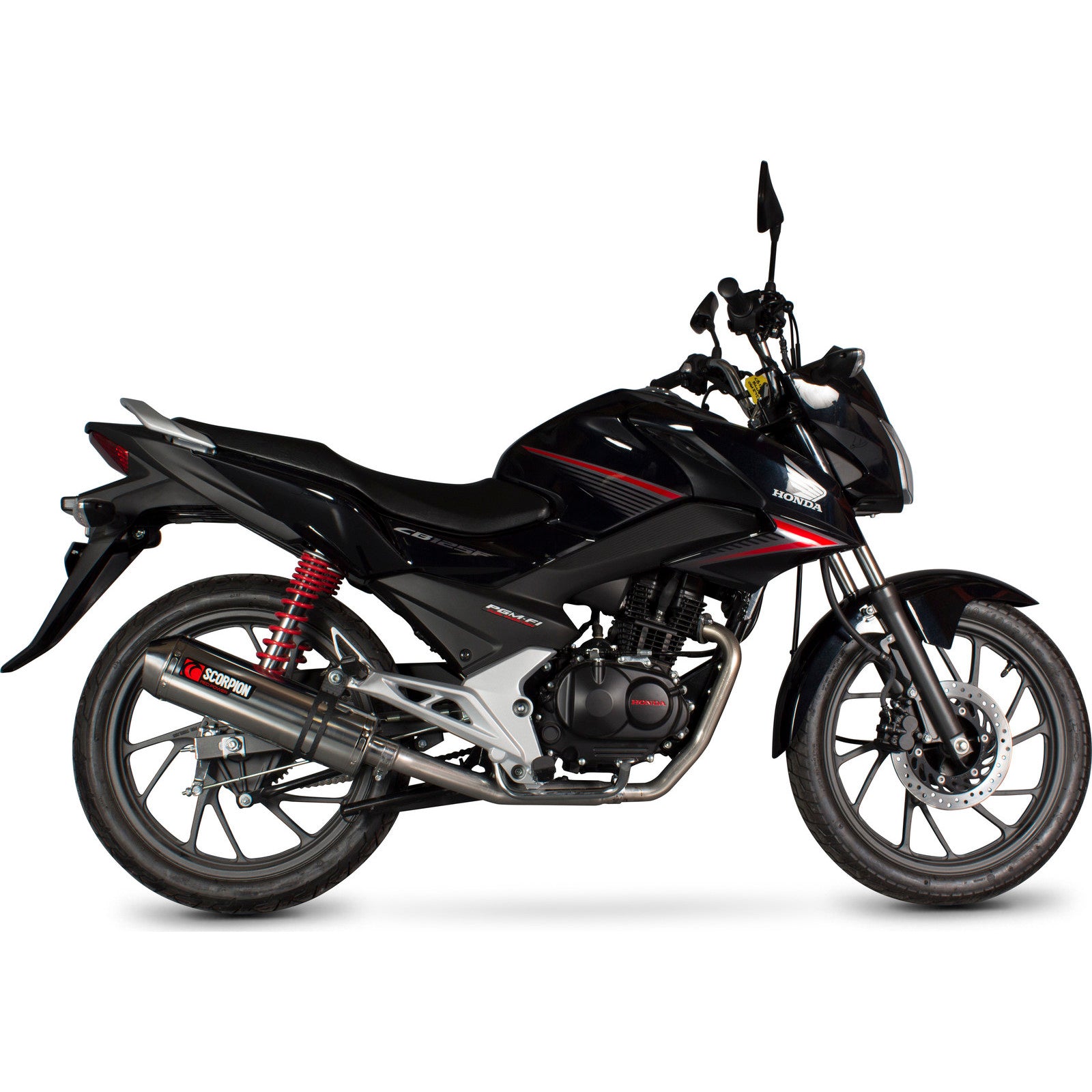 Scorpion Factory Carbon Oval Exhaust Honda CB 125 F Full System 2015 Ghostbikes