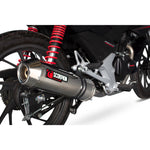 Scorpion Factory Titanium Oval Exhaust - Honda CB 125 F Full System 2015 - 2017