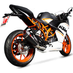 Scorpion Serket Taper Carbon Oval Exhaust - KTM RC 390 3/4 System 2014 - 2016