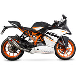 Scorpion Serket Taper Stainless Oval Exhaust - KTM RC 390 3/4 System 2014 - 2016