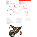 Scorpion Serket Taper Stainless Oval Exhaust - KTM RC 390 3/4 System 2014 - 2016