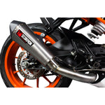 Scorpion Serket Taper Titanium Oval Exhaust - KTM RC 390 3/4 System 2014 - 2016