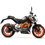 Scorpion Serket Taper Carbon Oval Exhaust - KTM DUKE 390 3/4 System 2013 - 2016