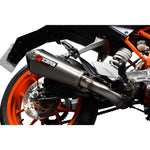 Scorpion Serket Taper Titanium Oval Exhaust - KTM DUKE 390 3/4 System 2013 - 2016