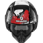 Shark Drak Evok Open Face Motorcycle Helmet with Goggle & Mask Kit