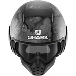 Shark Drak Evok Open Face Motorcycle Helmet with Goggle & Mask Kit