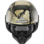 Shark Drak Evok Open Face Motorcycle Helmet with Goggle & Mask Kit