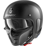 Shark S-Drak Carbon Skin Open Face Motorcycle Helmet