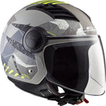 LS2 OF562 Airflow L Camo Open Face Motorcycle Helmet & Visor