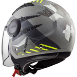 LS2 OF562 Airflow L Camo Open Face Motorcycle Helmet & Visor