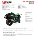 Scorpion Serket Parallel Carbon Exhaust - Kawasaki Ninja H2 SX / H2 SX SE 2018 - 2020