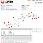 Scorpion Car Exhaust GPF-Back System (Non-Resonated) (Non-Valved) Daytona - Ford Fiesta ST MK8 - 2018 - 2020