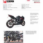 Scorpion Serket Taper Carbon Exhaust - Honda CBR 250 RR Full System 2017 - 2019