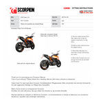 Scorpion De-Cat Catalyst Removal Pipe - KTM Duke 125 - 2017 - 2018