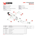 Scorpion Serket Parallel Satin Titanium Exhaust - Honda CBR 500R 2016 - 2018