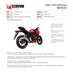 Scorpion Serket Taper Full System Stainless Exhaust - Suzuki GSX-S 125 2017 - 2021