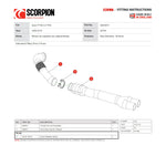 Scorpion Car Exhaust Hi-Flow Sports De-Cat Downpipe - Audi TT RS MK2 2009 - 2014